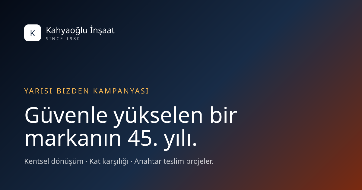 Kahyaoğlu İnşaat